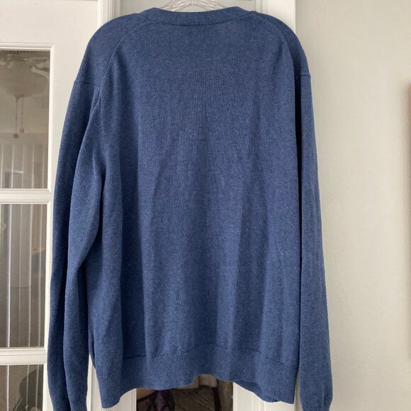 Amazon Essentials Heather Blue Cotton Cardigan Sweater XXL - Picture 11 of 13